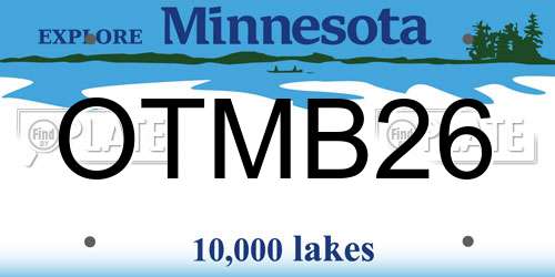 OTMB26 Minnesota License Plate