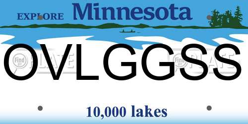 OVLGGSS Minnesota License Plate