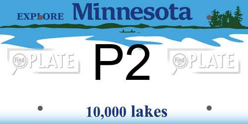 P2 Minnesota License Plate
