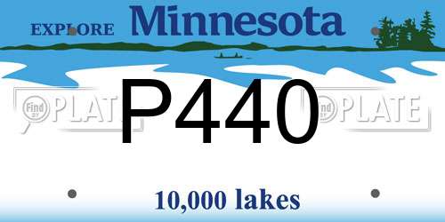 P440 Minnesota License Plate