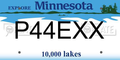 P44EXX Minnesota License Plate