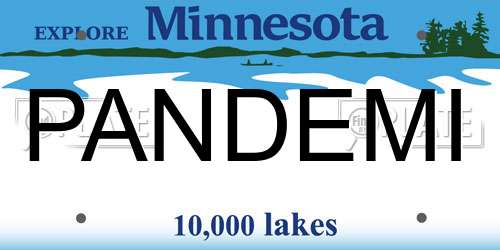 PANDEMI Minnesota License Plate