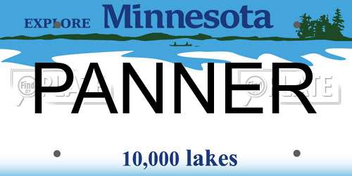 PANNER Minnesota License Plate