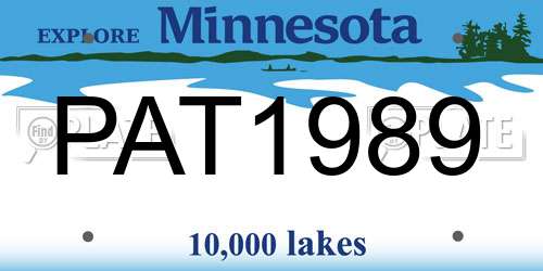 PAT1989 Minnesota License Plate