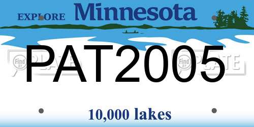 PAT2005 Minnesota License Plate