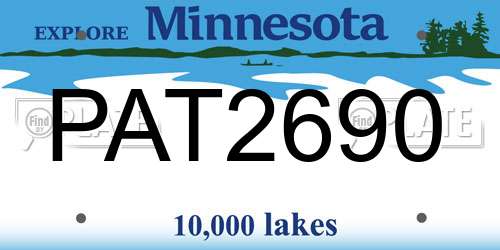 PAT2690 Minnesota License Plate