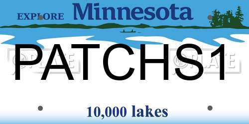 PATCHS1 Minnesota License Plate