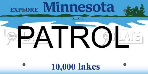 PATROL Minnesota License Plate