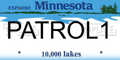 PATROL1 Minnesota License Plate