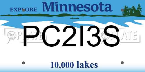 PC2I3S Minnesota License Plate