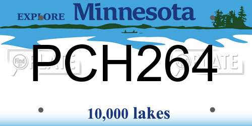 PCH264 Minnesota License Plate