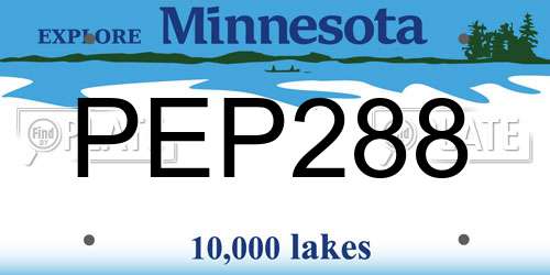 PEP288 Minnesota License Plate
