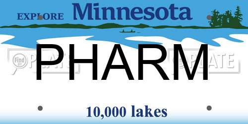 PHARM Minnesota License Plate