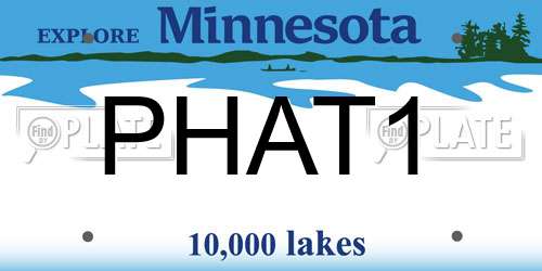 PHAT1 Minnesota License Plate