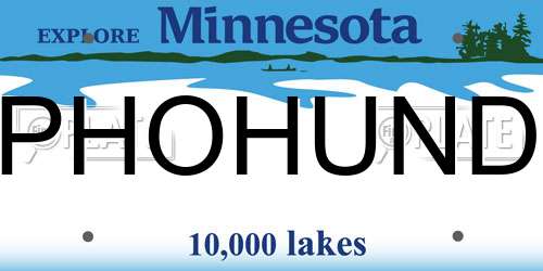 PHOHUND Minnesota License Plate