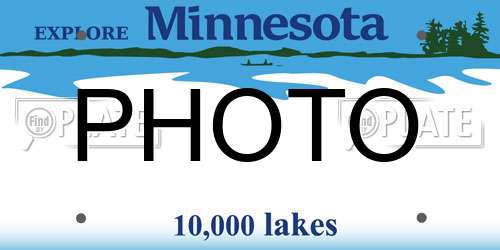 PHOTO Minnesota License Plate