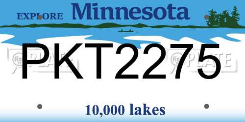 PKT2275 Minnesota License Plate