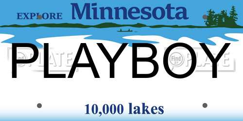 PLAYBOY Minnesota License Plate