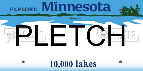 PLETCH Minnesota License Plate