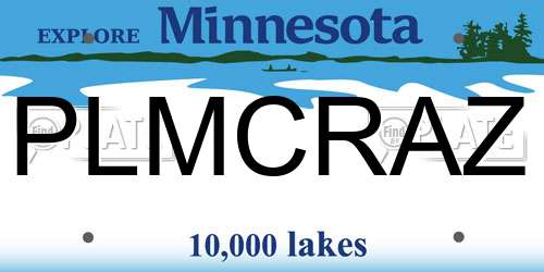 PLMCRAZ Minnesota License Plate