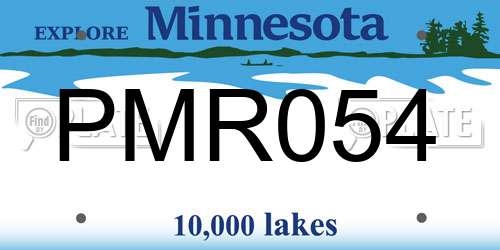 PMR054 Minnesota License Plate