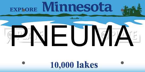 PNEUMA Minnesota License Plate