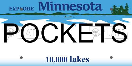 POCKETS Minnesota License Plate