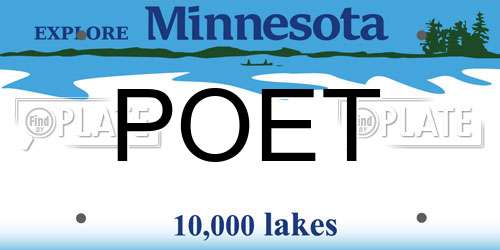 POET Minnesota License Plate