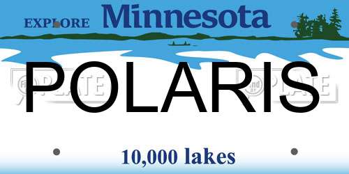 POLARIS Minnesota License Plate