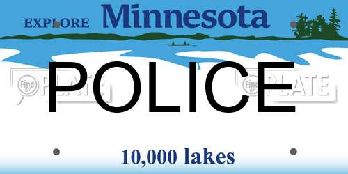 POLICE Minnesota License Plate