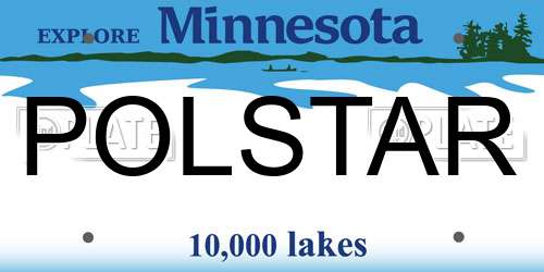 POLSTAR Minnesota License Plate