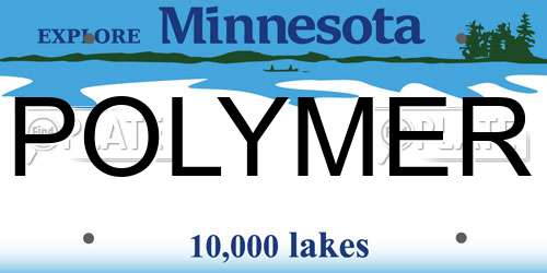 POLYMER Minnesota License Plate