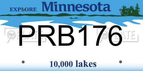 PRB176 Minnesota License Plate