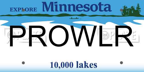 PROWLR Minnesota License Plate