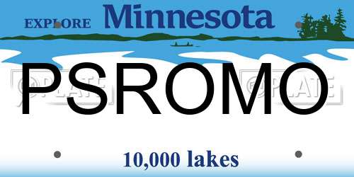 PSROMO Minnesota License Plate