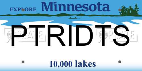 PTRIDTS Minnesota License Plate