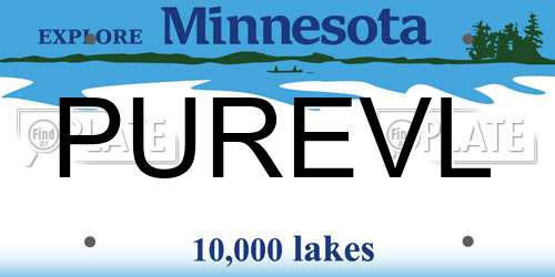 PUREVL Minnesota License Plate