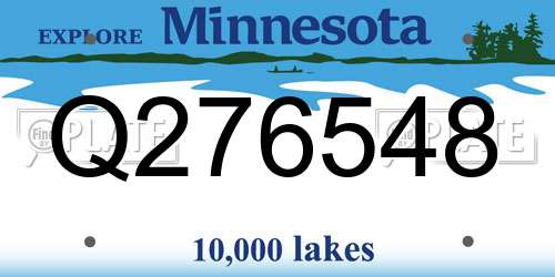 Q276548 Minnesota License Plate
