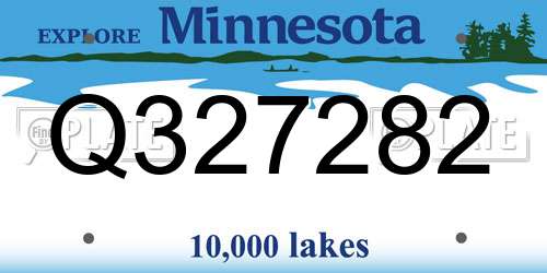 Q327282 Minnesota License Plate