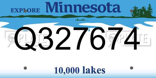 Q327674 Minnesota License Plate