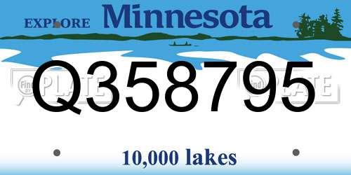Q358795 Minnesota License Plate