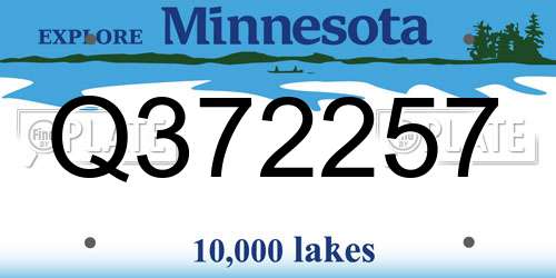 Q372257 Minnesota License Plate