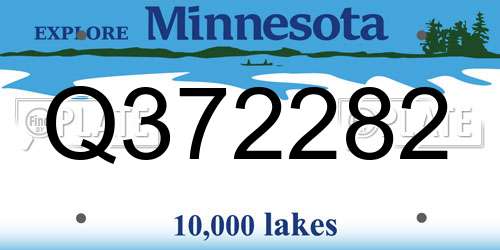 Q372282 Minnesota License Plate