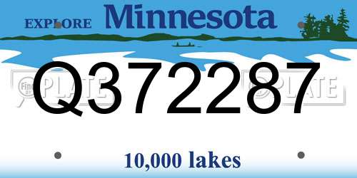 Q372287 Minnesota License Plate