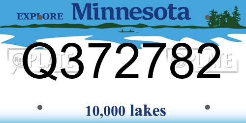 Q372782 Minnesota License Plate