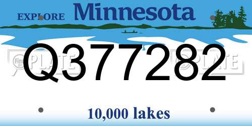 Q377282 Minnesota License Plate