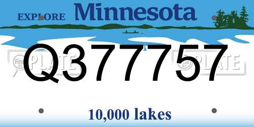 Q377757 Minnesota License Plate