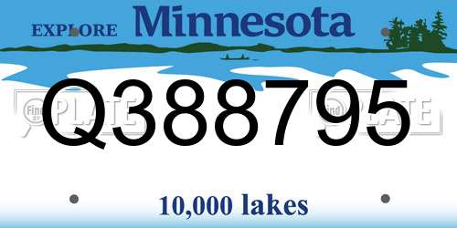 Q388795 Minnesota License Plate