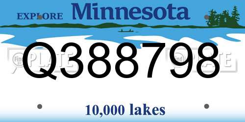 Q388798 Minnesota License Plate