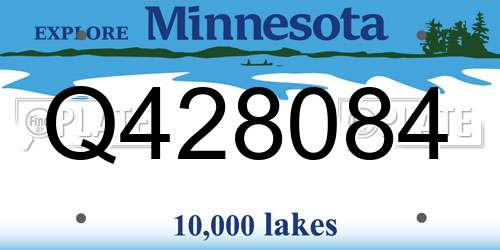 Q428084 Minnesota License Plate